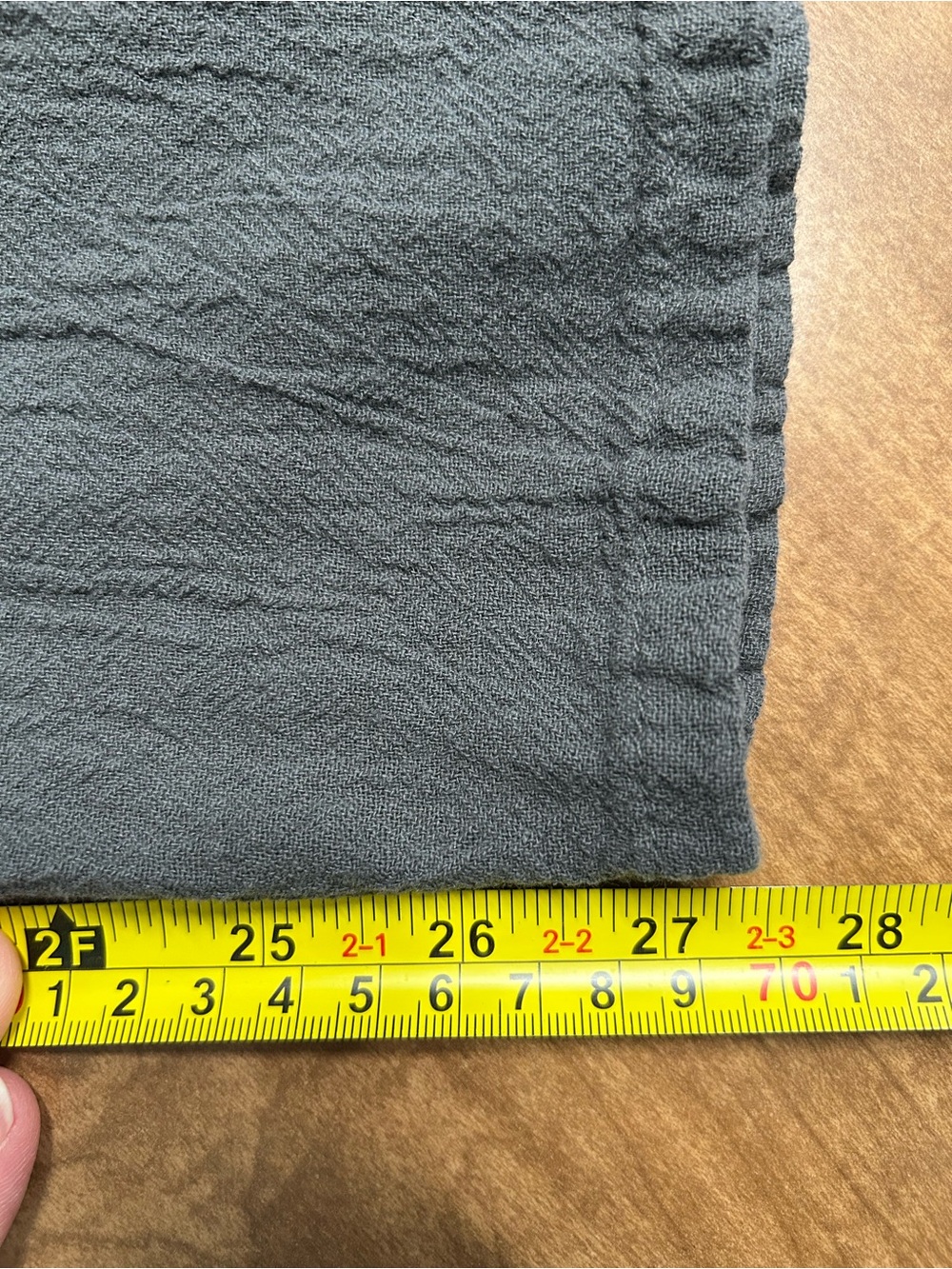 Oh My Gauze! Layered Asymmetrical Skirt Pants Charcoal Gray Gauze Lagenlook 1
AA - Picture 10 of 11